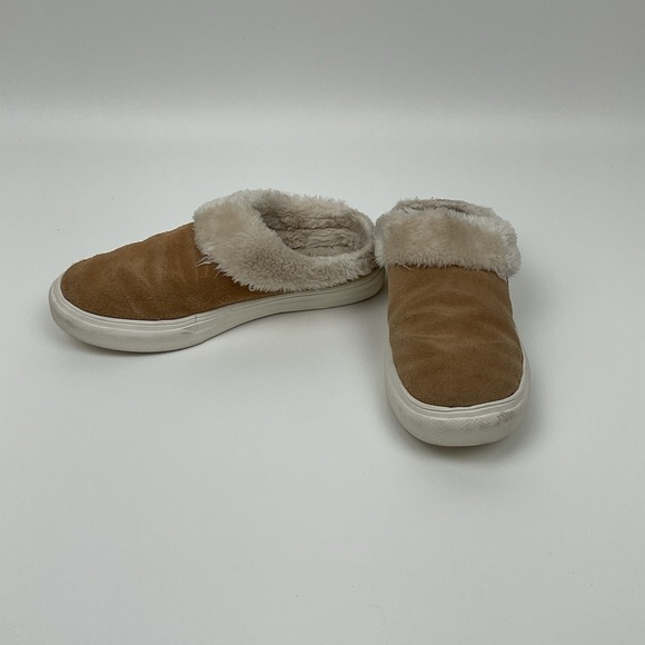Minnetonka Shoes - Minnetonka Suede Shearling Slip On Mules 8M Cozy Winter‎ Shoes Comfort Clogs